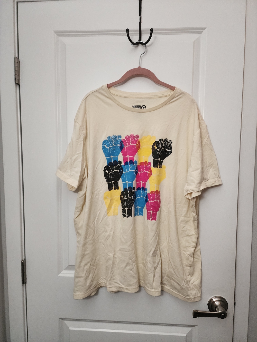 Target Cream Tee with Black 'Black History Month' Print
